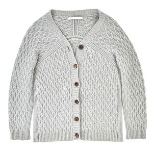 Women's Gray Cable Knit Sweater